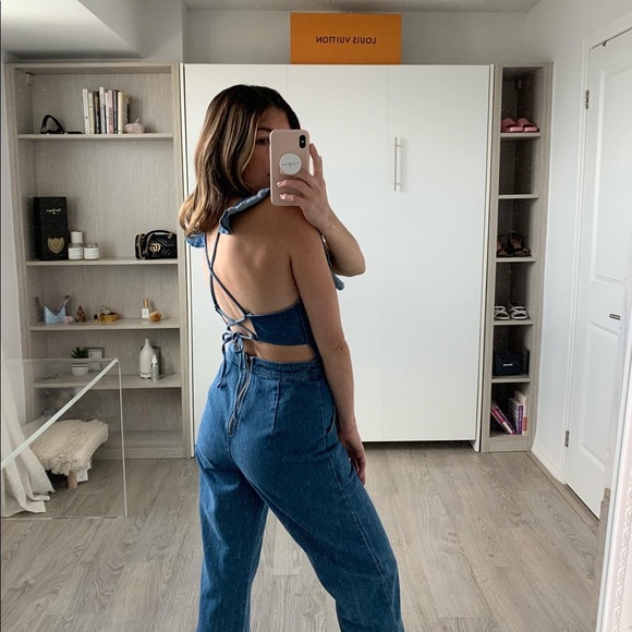 Denim romper - Picture 3 of 5
